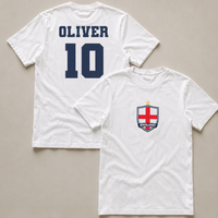 PERSONALISED Name & Shirt Number England Top - All Sizes