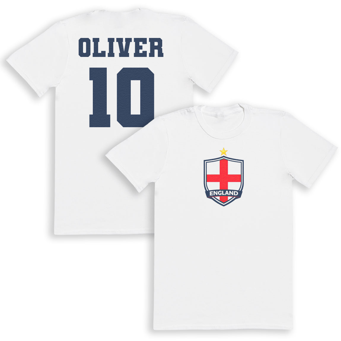 PERSONALISED Name & Shirt Number England Top - All Sizes