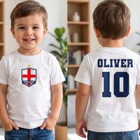 PERSONALISED Name & Shirt Number England Top - All Sizes