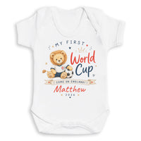 PERSONALISED Name - My First World Cup - Come On England - Lion - All Sizes