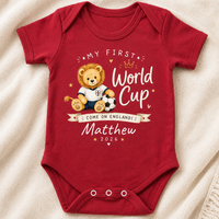 PERSONALISED Name - My First World Cup - Come On England - Lion - All Sizes