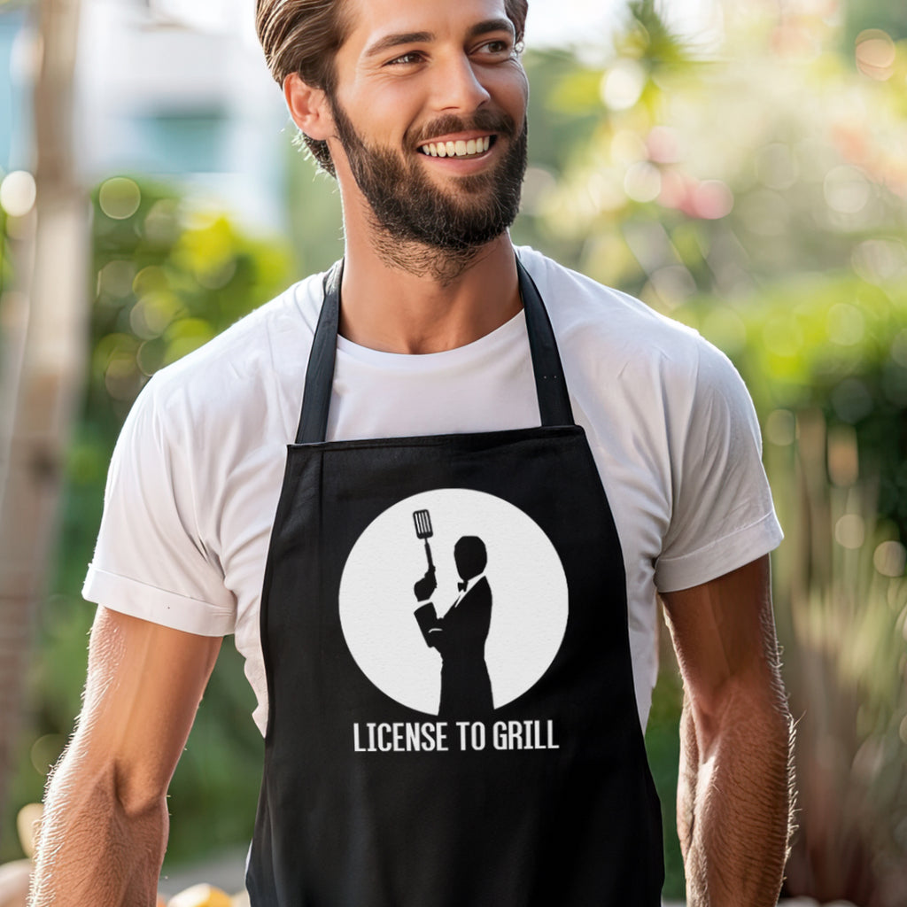 Licensed To Grill - Men's Apron - Dads Apron