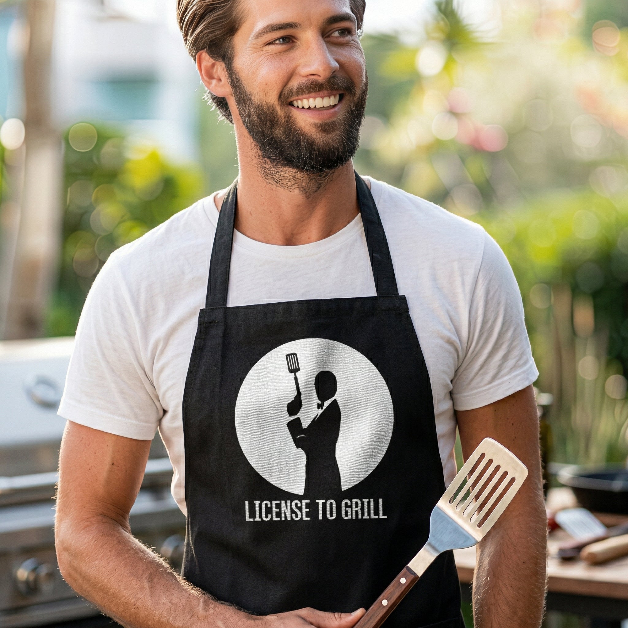 Licensed To Grill - Men's Apron - Dads Apron