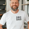 Dog Dad Chest Print with Paw - Mens T-Shirt - Dads T-Shirt