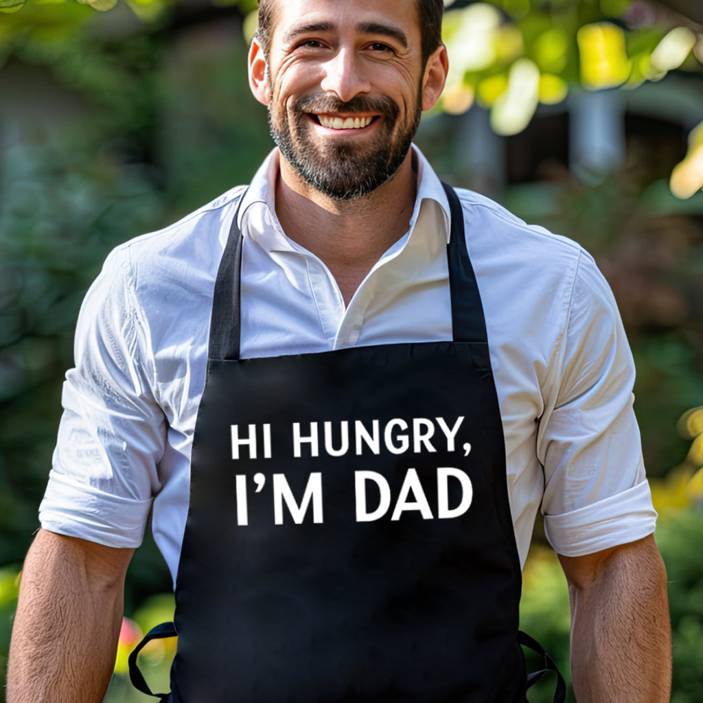 Hi Hungry, I'm Dad - Men's Apron - Dads Apron