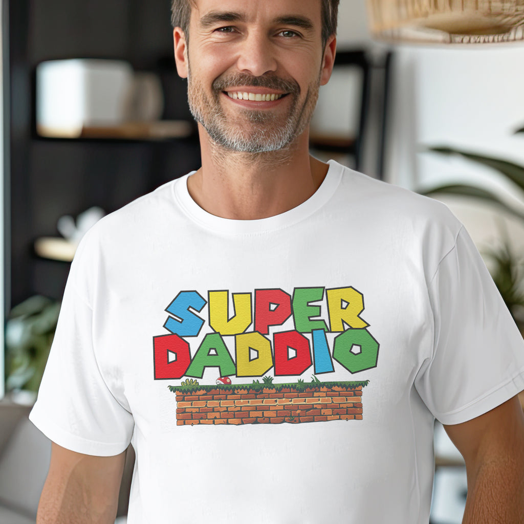 Super Daddio Father's Day T-Shirt - Funny Dad Gift, Birthday Graphic Tee For Men