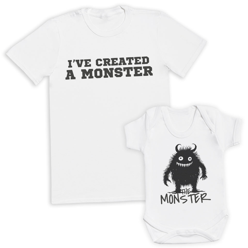 I've Created A Monster - MONSTER - Baby / Kids T-Shirt & Men's T-Shirt - (Sold Separately)