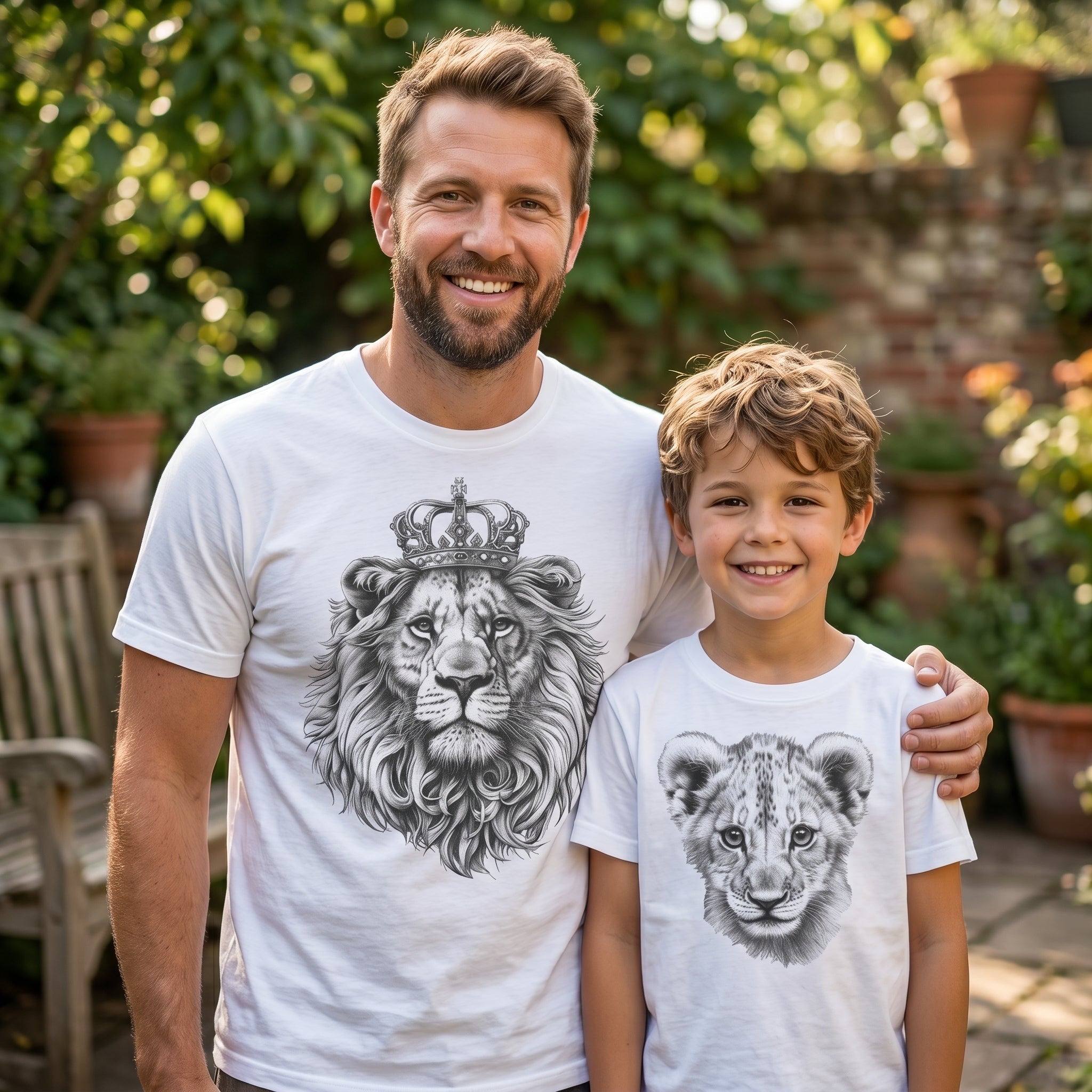 Lion King & Lion Cub - Baby / Kids T-Shirt & Men's T-Shirt - (Sold Separately)
