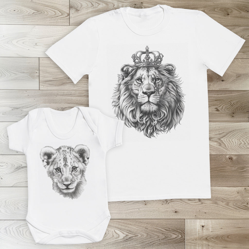 Lion King & Lion Cub - Baby / Kids T-Shirt & Men's T-Shirt - (Sold Separately)