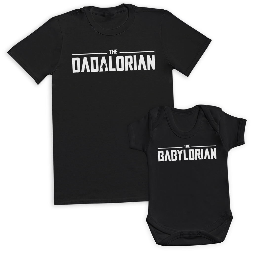 The Dadalorian & The Babylorian White Design - Baby / Kids T-Shirt & Men's T-Shirt - (Sold Separately)