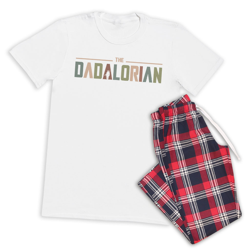 The Dadalorian - Pyjamas - Top & Tartan PJ Bottoms - Dad Pyjamas