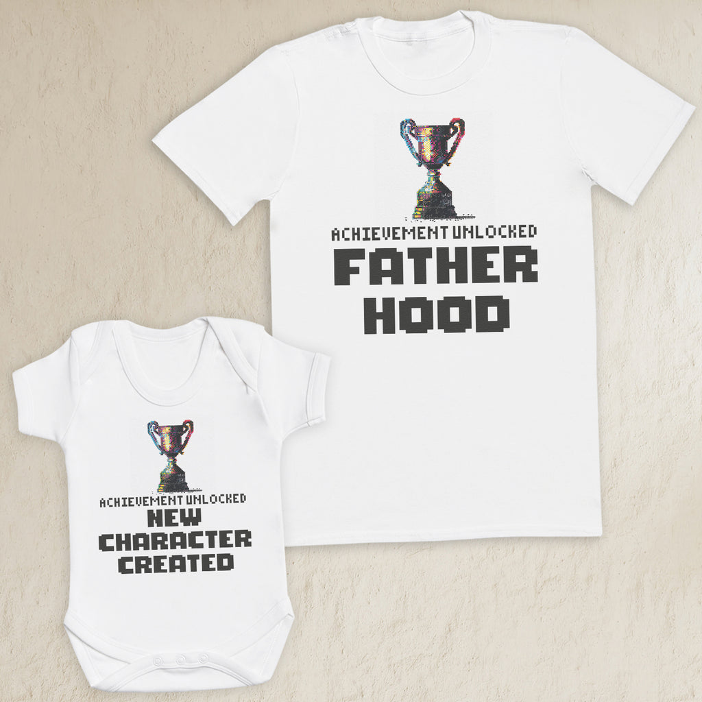 Achievements Unlocked - New Character - Baby / Kids T-Shirt & Men's T-Shirt - (Sold Separately)