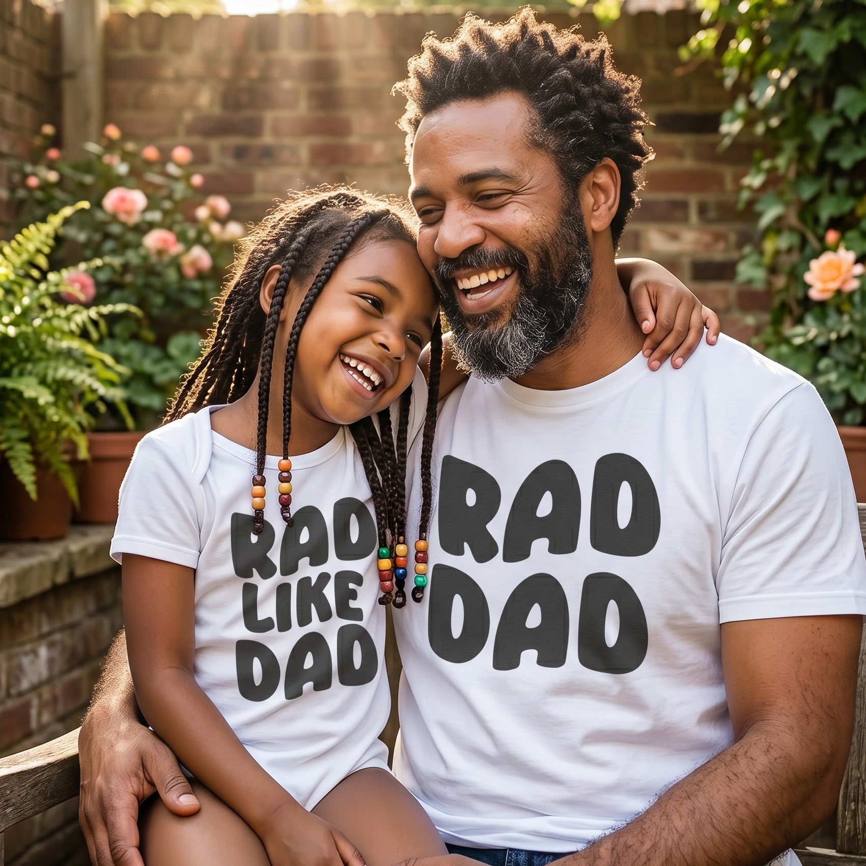 Rad Like Dad & Rad Dad - Baby / Kids T-Shirt & Men's T-Shirt - (Sold Separately)