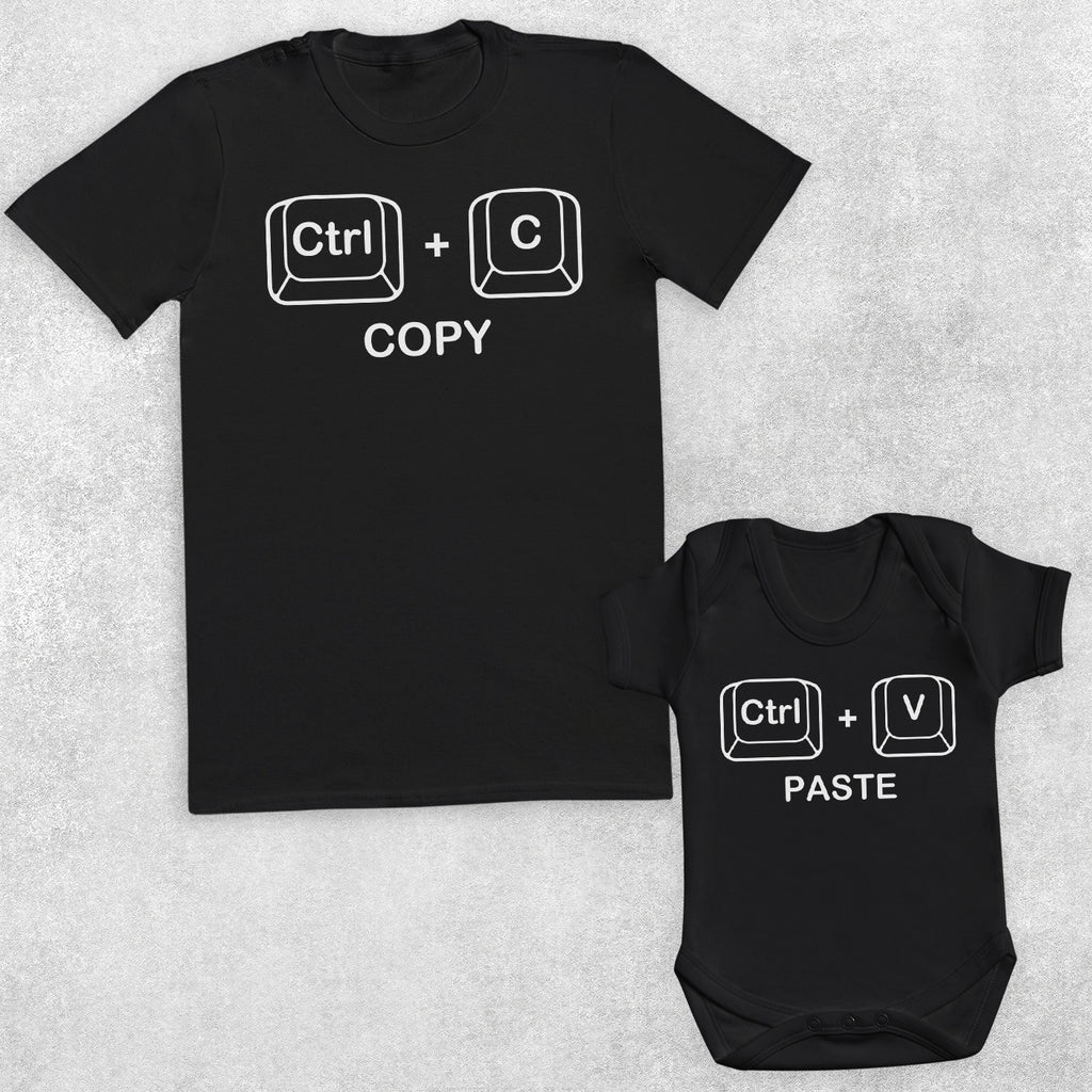 Copy & Paste Image & Text - Baby / Kids T-Shirt & Men's T-Shirt - (Sold Separately)