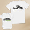 Jedi Master & Young Padawan - Baby / Kids T-Shirt & Men's T-Shirt - (Sold Separately)