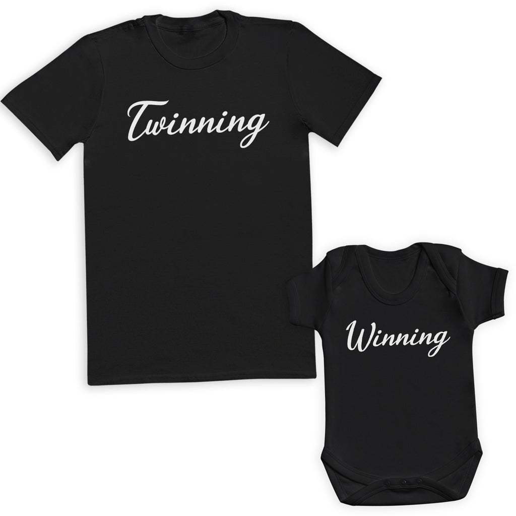 Twinning Winning - Baby / Kids T-Shirt & Men's T-Shirt - (Sold Separately)