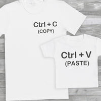CTRL + C & CTRL + V Baby Gift Set - Matching Gift Set - Baby T-Shirt / Kids T-Shirt