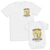 Our First Father's Day Baby Gift Set - Set of 2 - Father & Baby Matching Set - Dad & Baby