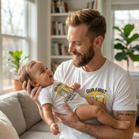 Unser erstes Baby-Geschenkset zum Vatertag – 2er-Set – Vater &amp; Baby Passendes Set – Papa &amp; Baby