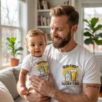 Unser erstes Baby-Geschenkset zum Vatertag – 2er-Set – Vater &amp; Baby Passendes Set – Papa &amp; Baby