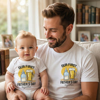 Unser erstes Baby-Geschenkset zum Vatertag – 2er-Set – Vater &amp; Baby Passendes Set – Papa &amp; Baby