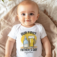 Unser erstes Baby-Geschenkset zum Vatertag – 2er-Set – Vater &amp; Baby Passendes Set – Papa &amp; Baby