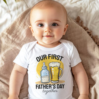 Our First Father's Day Baby Gift Set - Set of 2 - Father & Baby Matching Set - Dad & Baby