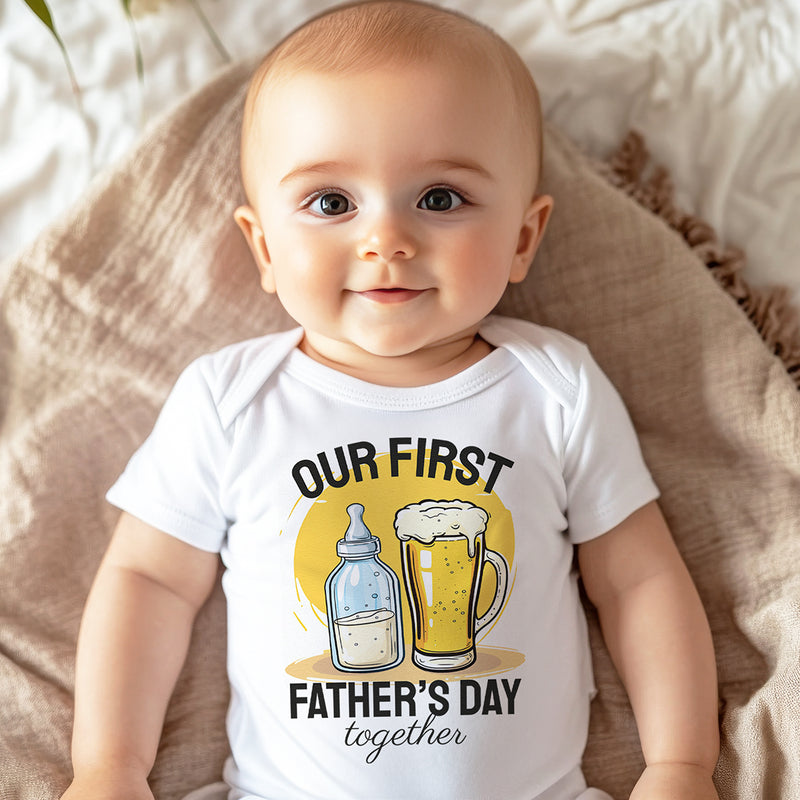 Our First Father's Day Baby Gift Set - Set of 2 - Father & Baby Matching Set - Dad & Baby