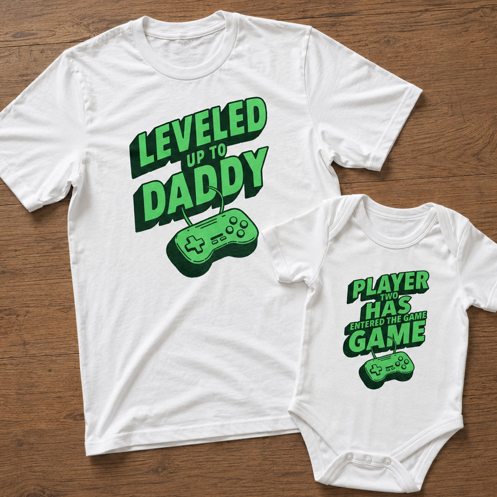 Unser erstes Baby-Geschenkset zum Vatertag – 2er-Set – Vater &amp; Baby Passendes Set – Papa &amp; Baby
