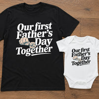 Unser erstes Baby-Geschenkset zum Vatertag – 2er-Set – Vater &amp; Baby Passendes Set – Papa &amp; Baby
