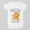 PERSONALISED Our First Father's Day - Choice of 12 Animal Designs - Baby Bodysuit