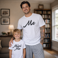 Me & Mini Me - Matching Set - Baby / Kids T-Shirt & Dad / Mum T-Shirt - (Sold Separately)