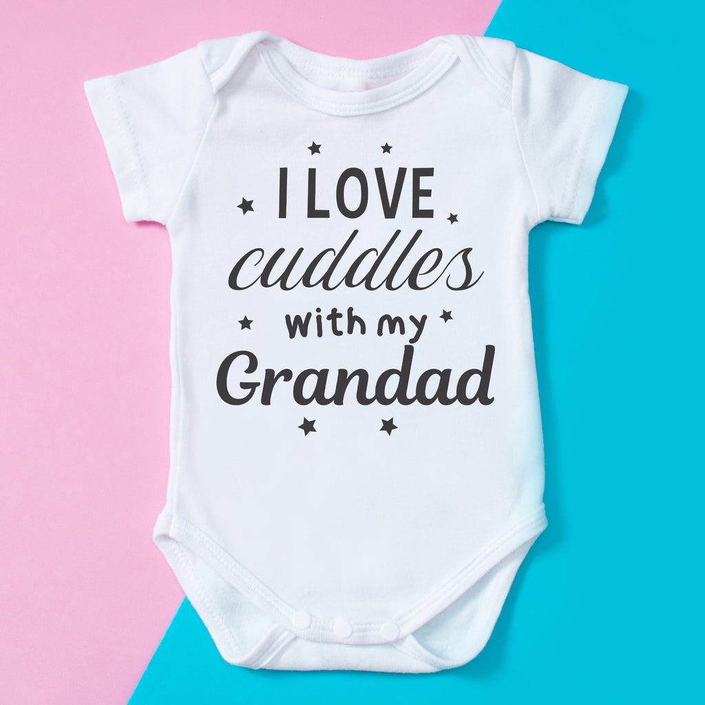 I Love Cuddles With My Grandad - Baby Bodysuit