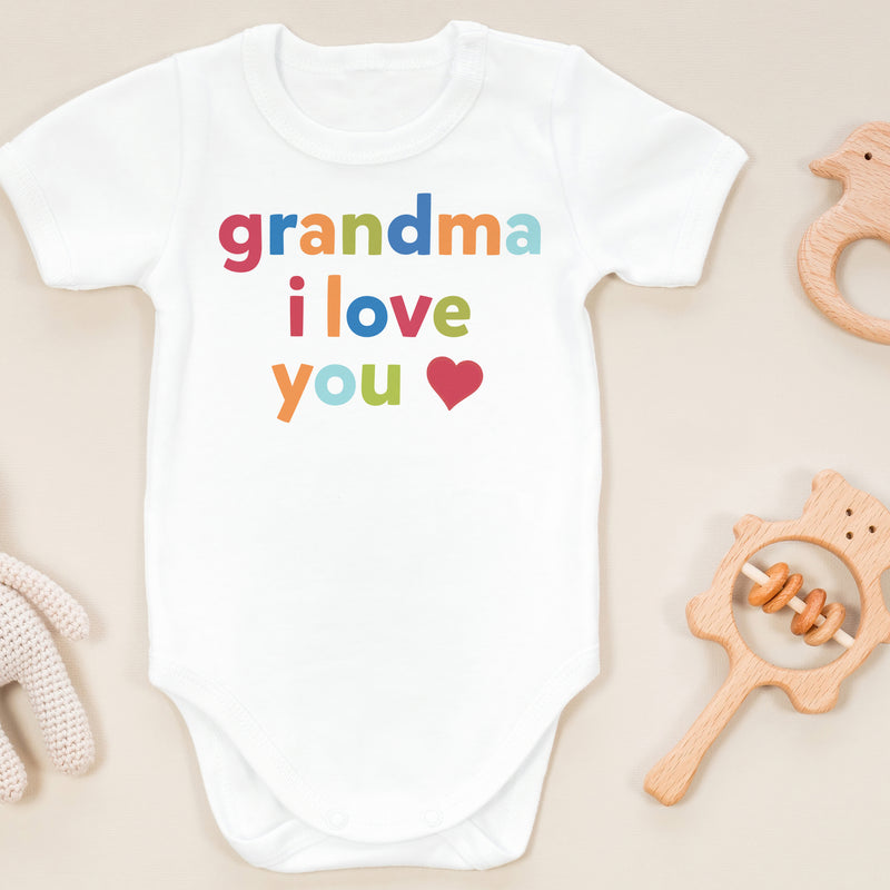 Grandma I Love You - Baby Bodysuit