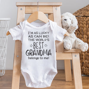 I'm As Lucky As Can Be Best Grandma belongs to me! - Baby Bodysuit