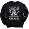 Sweater Style Santa Says - 6 7 Funny 67 Gen Alpha Slang Meme 6-7 - Adult & Kids T-Shirt or Sweater