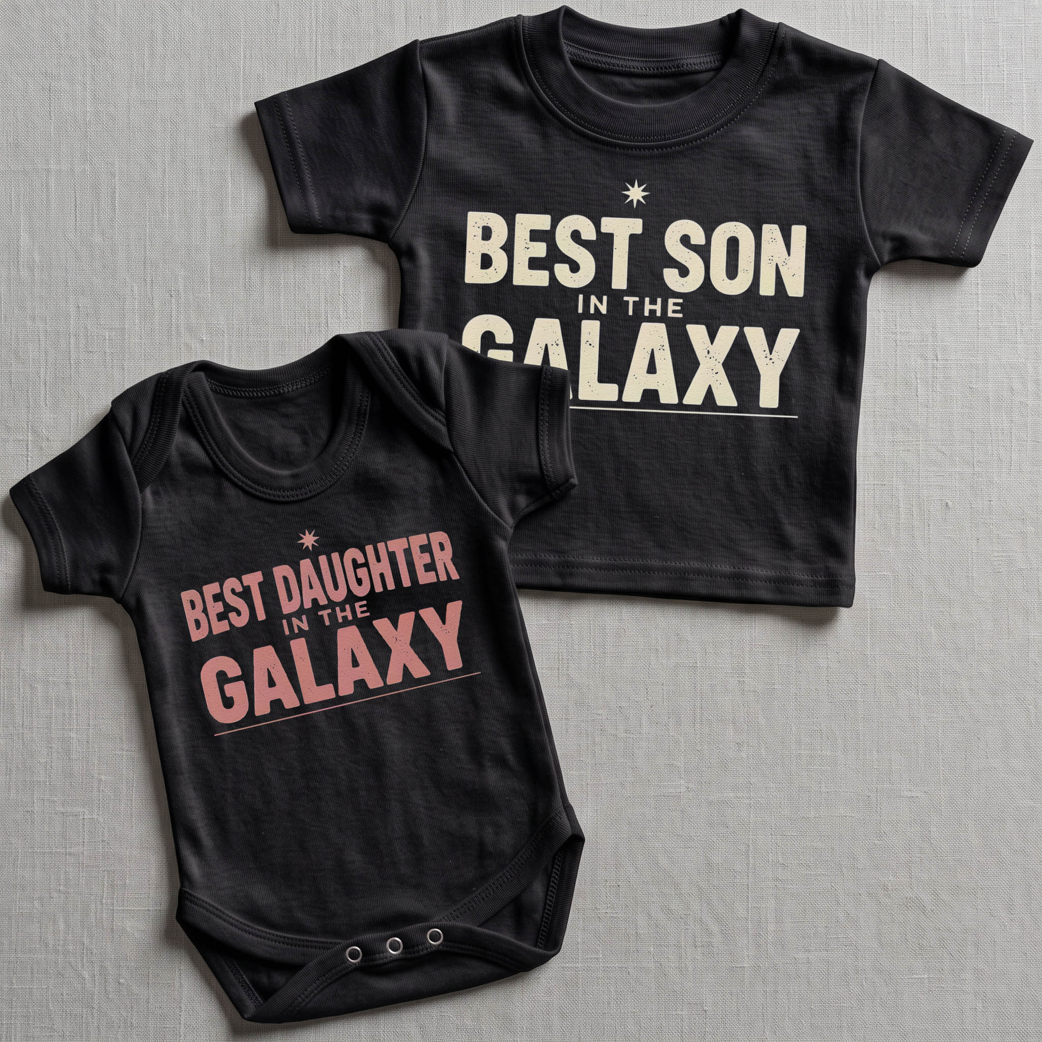 Best Son In The Galaxy Baby Gift Set - Matching Gift Set - Baby Bodysuit