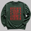 PERSONALISED Your Text Christmas Sweater - Christmas Jumper Sweatshirt - Adult & Kids - All Sizes