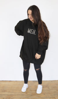 MEH. - Leopard Print - Huge Oversized Comfy Original Sweater from Huge Hoods