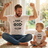 Baby Bod & Dad Bod Club - Mens T Shirt & Kid's T-Shirt - (Sold Separately)