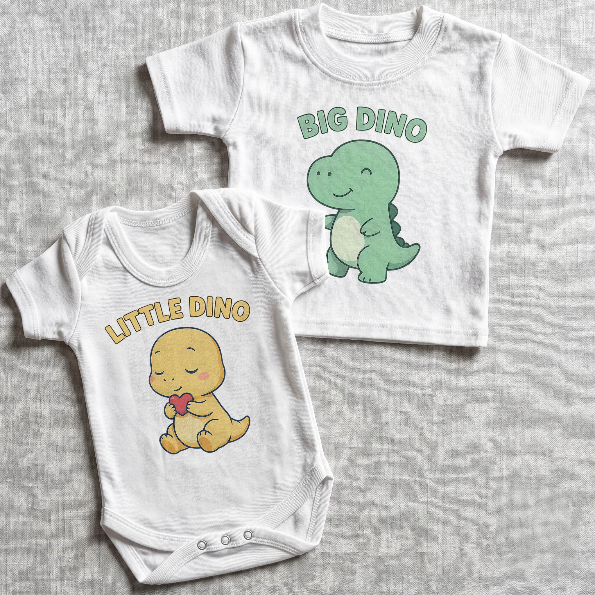 Dino Baby Gift Set - Matching Gift Set - Baby Bodysuit