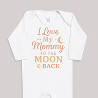 I Love My Mommy To The Moon And Back - Baby Bodysuit (Choice of Style)