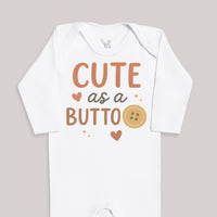 Cute As A Button - Baby Bodysuit (Choice of Style)
