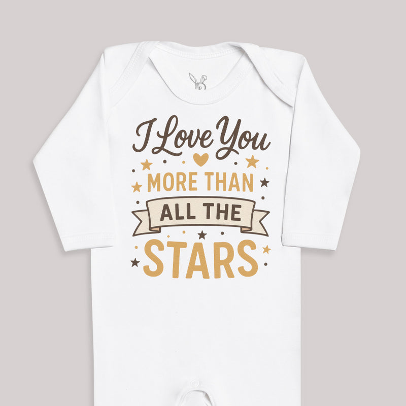 I Love You More Than All The Stars - Baby Bodysuit (Choice of Style)
