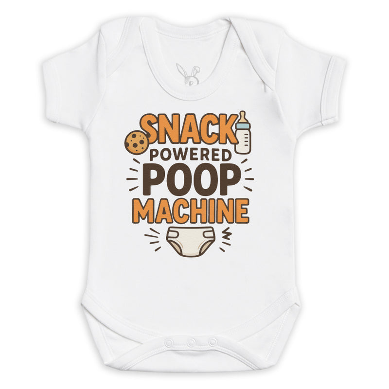 Snack Powered Poop Machine - Baby Bodysuit (Choice of Style)