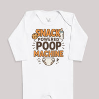 Snack Powered Poop Machine - Baby Bodysuit (Choice of Style)