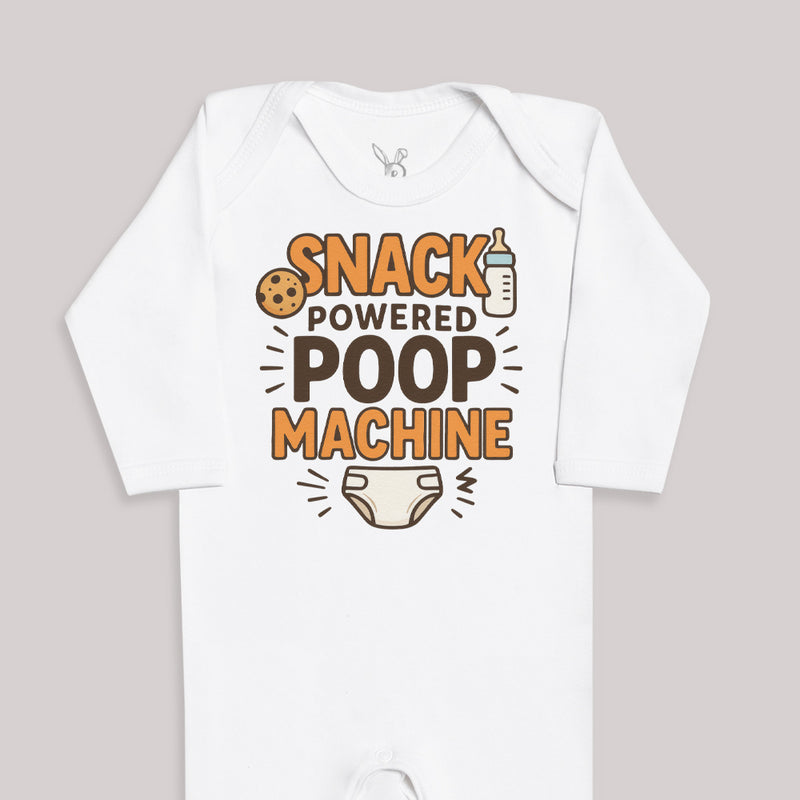 Snack Powered Poop Machine - Baby Bodysuit (Choice of Style)