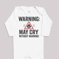 Warning May Cry Without Warning - Baby Bodysuit (Choice of Style)
