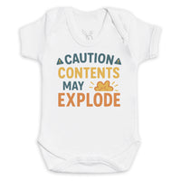 Caution Contents May Explode - Baby Bodysuit (Choice of Style)
