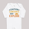 Caution Contents May Explode - Baby Bodysuit (Choice of Style)